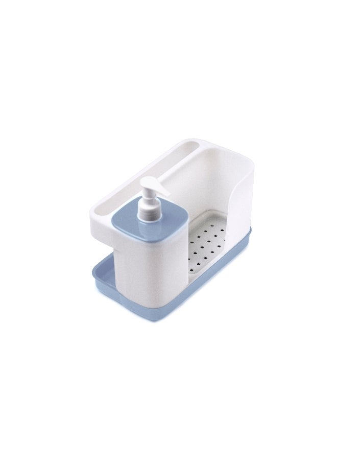 Snips Tidy Up Dish Washing Set with Soap Dispenser White and Blue 21 x 18 x 12 cm 000832 - Image 5
